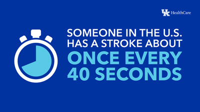 Someone in the U.S. has a stroke every 40 seconds.
