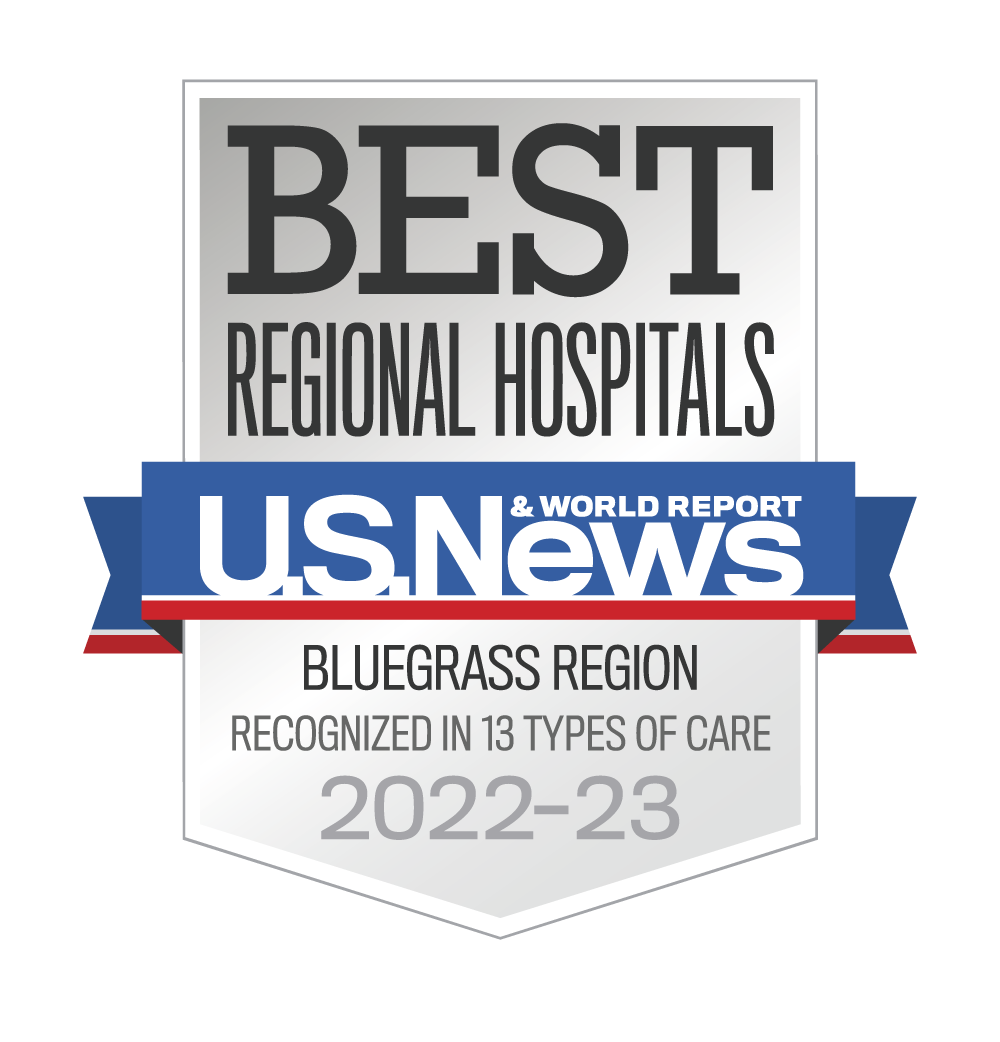 Best regional hospitals. U.S. News Blue Grass Region. 2022-23