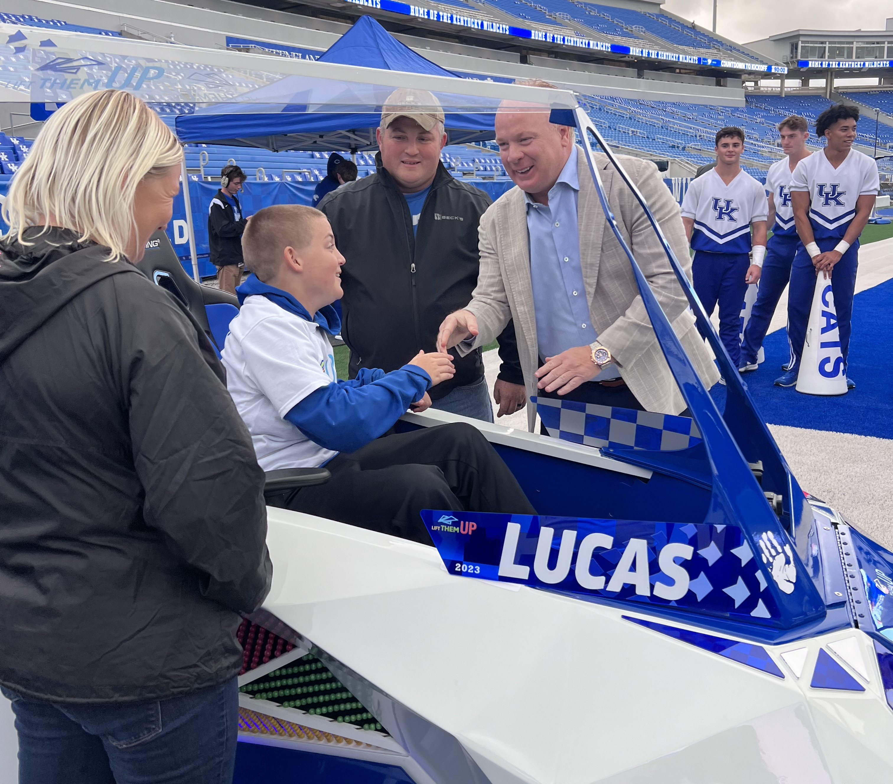 Lucas Bratcher and Mark Stoops