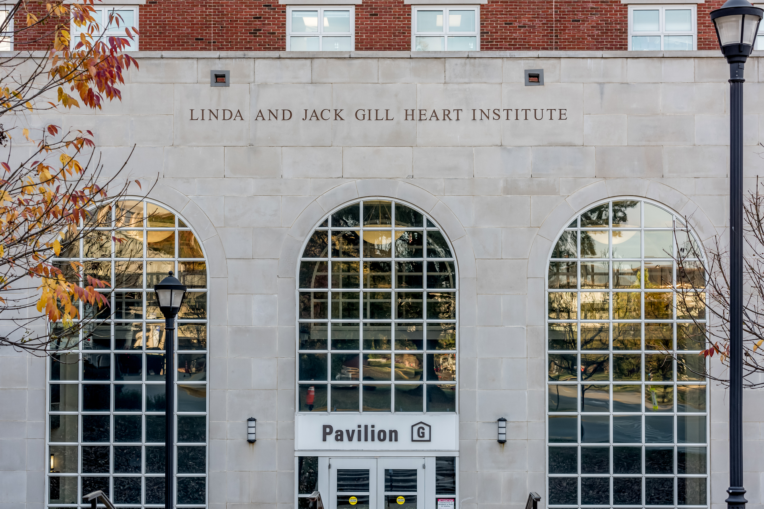Front of the Linda and Jack Gill Heart Institute