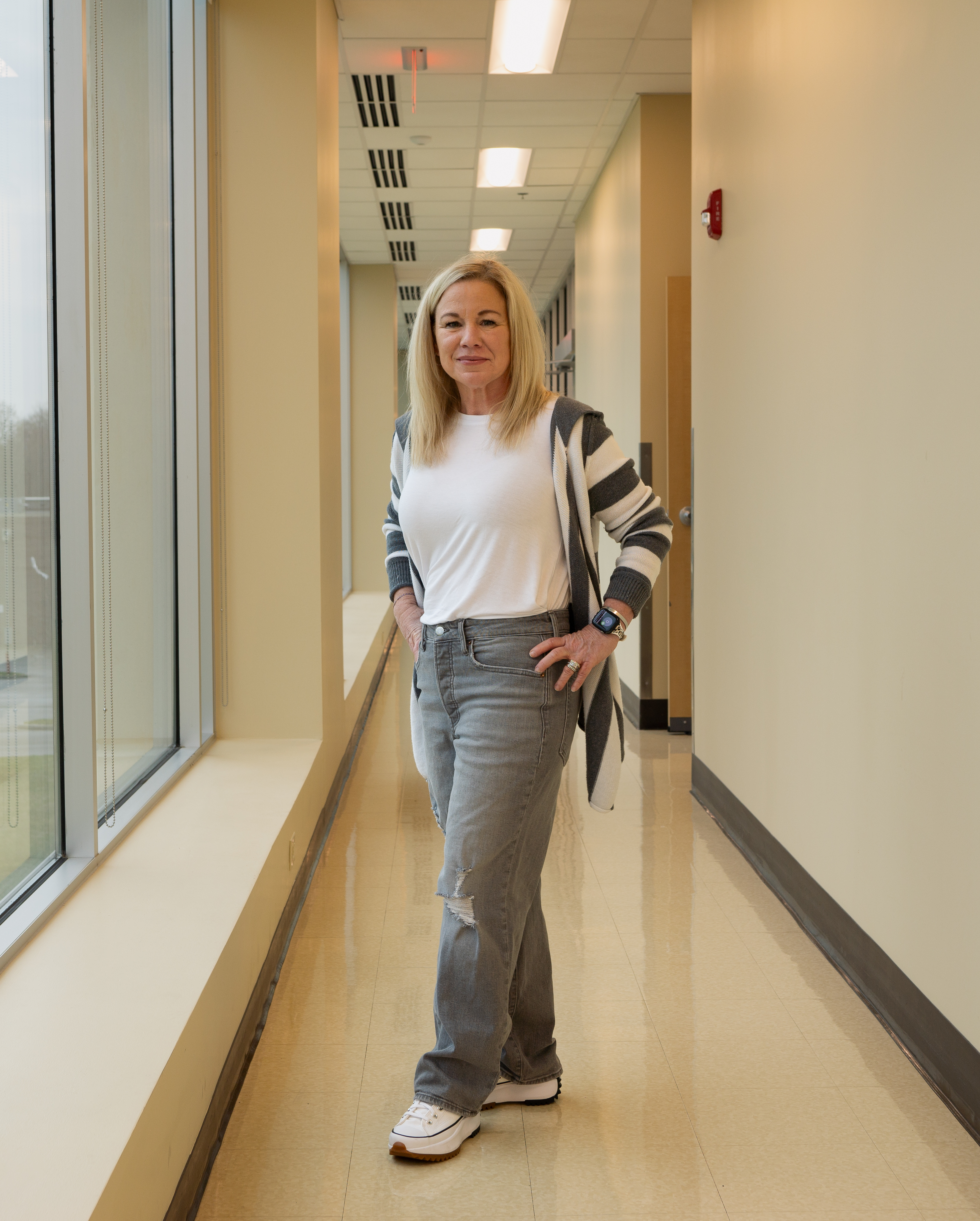 Kendra Griffin standing in a hallway of UK HealthCare - Turfland.