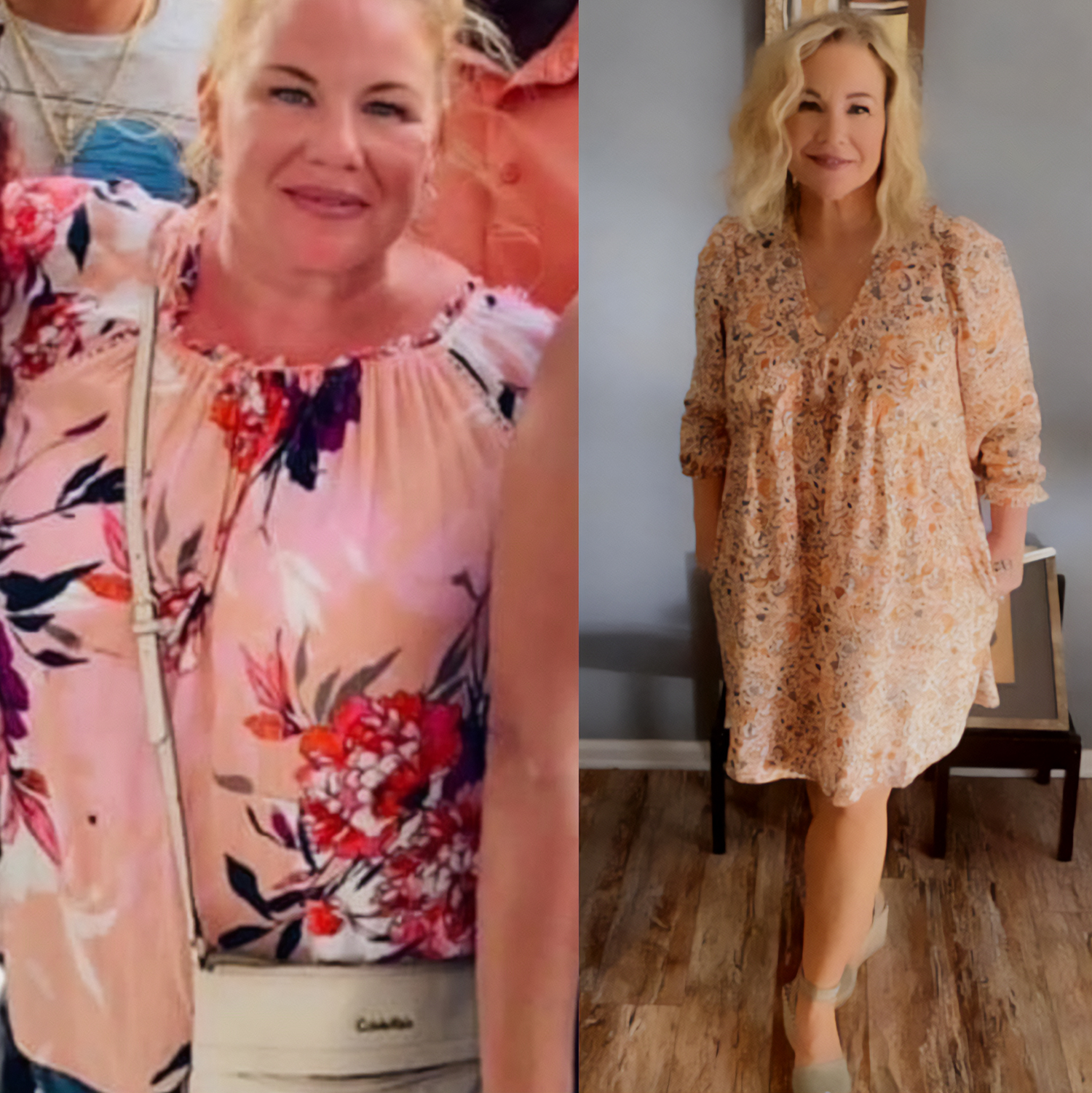 Kendra Griffin before and after her weight-loss surgery.