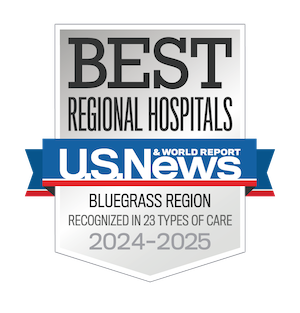 Best regional hospitals. U.S. News Blue Grass Region. 2024-25