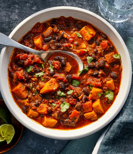 Black Bean Sweet Potato Chili