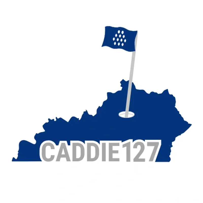 Caddie127 Charity Event Blue logo with grey text