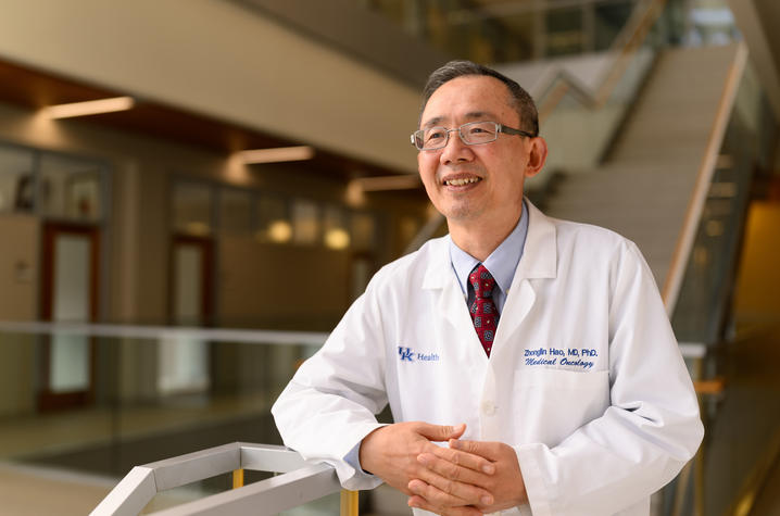 Photo of medical oncologist Zhonglin Hao, M.D., Ph.D.