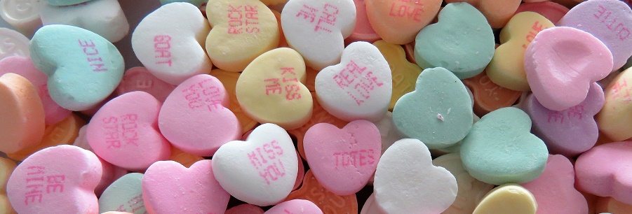 Candy hearts. 