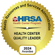 2024 HRSA Health Center Quality Leader badge