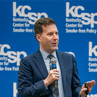Brian King, Ph.D., Campaign for Tobacco‑Free Kids, delivers the keynote address at the 2026 Kentucky Tobacco Control Conference April 16 at the Hilton Lexington/Downtown.