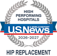 US News & World Report High-Performing Hospitals, Hip Replacement, 2026-2027