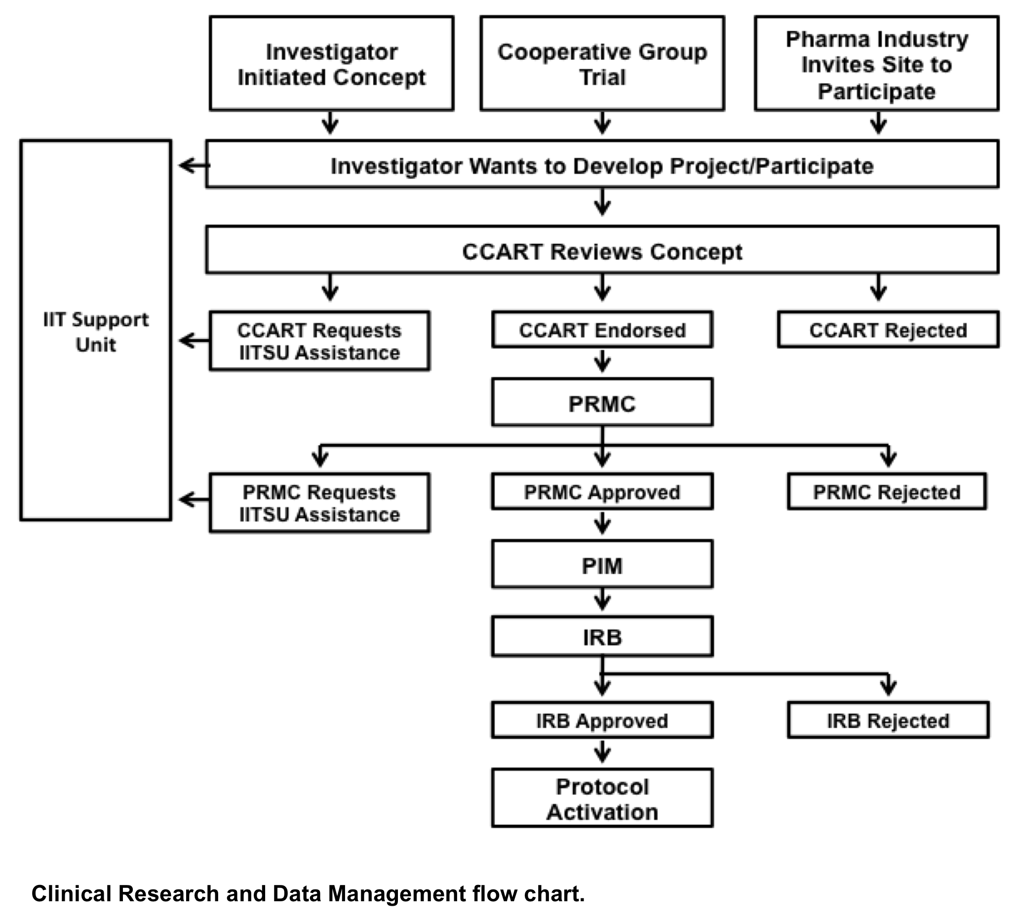 Clinical Trials Flow Chart Process