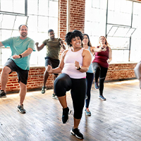 group exercisers