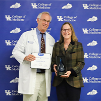 Dr. Griffith presents Dr. Arnold with Willard award