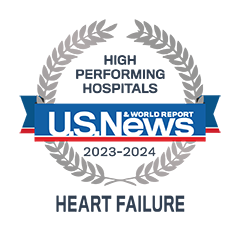 US News & World Report High Performing Hospitals - Heart Failure, 2023–2024