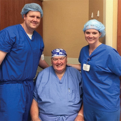 Ben Angel, MD, along with his father James Angel, MD and sister Meredith Angel, MD, experienced the pandemic at both a personal and provider level. 14
