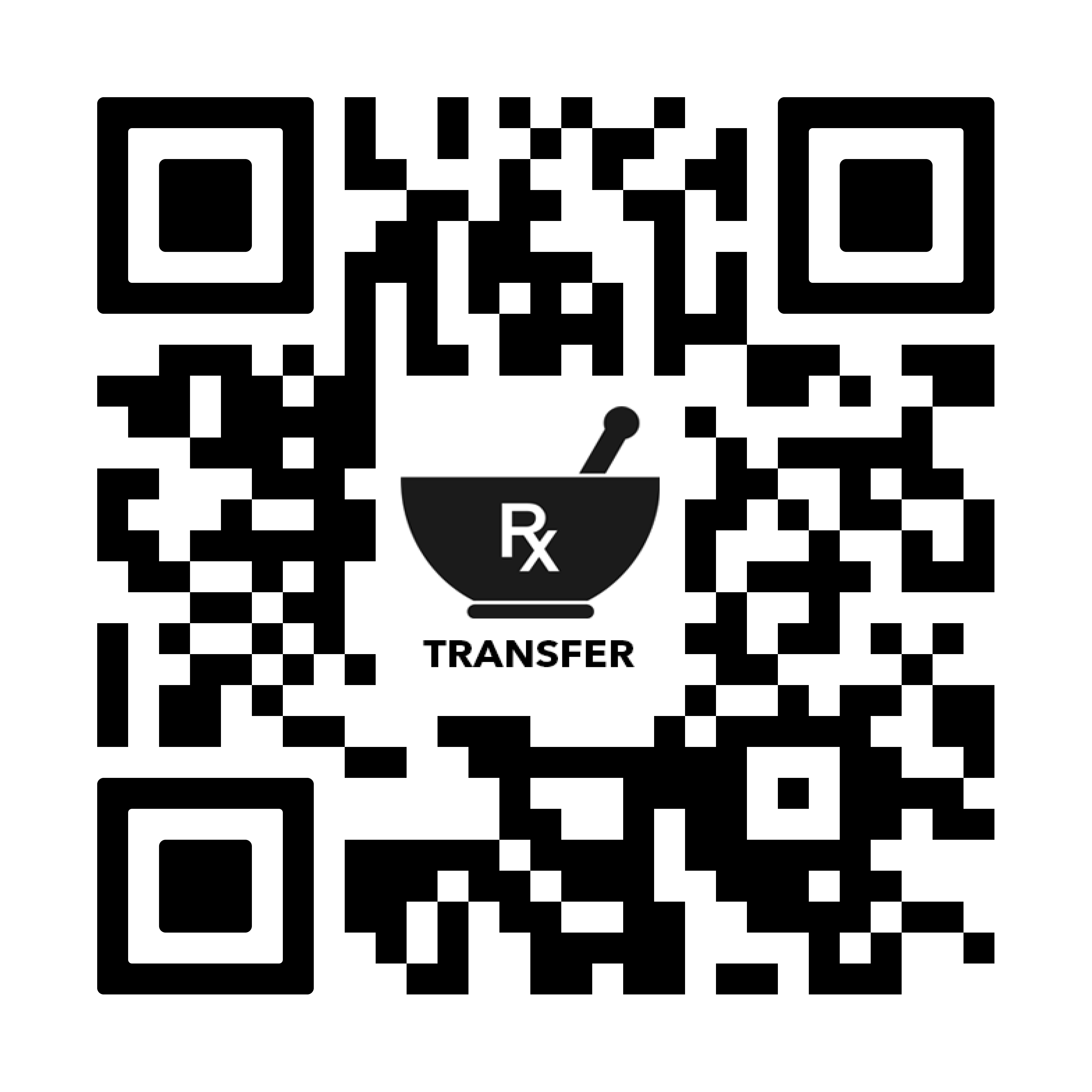 QR code to transfer prescriptions