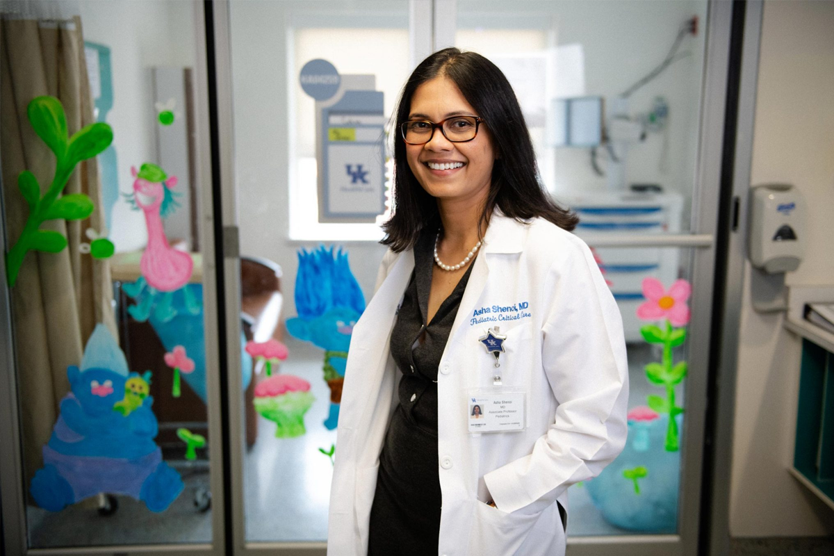 Dr. Asha Shenoi in the Pediatric Intensive Care Unit