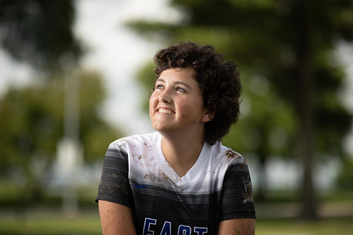 The captain of her soccer team and her school’s Junior Class President, Kylee played soccer throughout her cancer treatment.