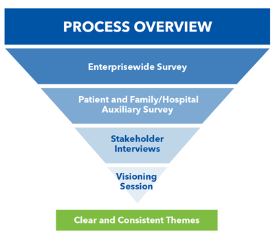 Process Overview: Stakeholder surveys and interviews identify clear and consistent themes.