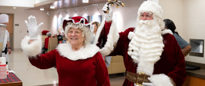 Santa and Mrs. Claus visit KCH.