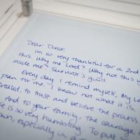 Letter to an organ donor from an anonymous donor organ recipient
