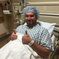 Garrett Dykes in the hospital