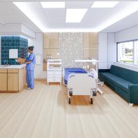 A rendering of a future patient room in the UK HealthCare birthing center