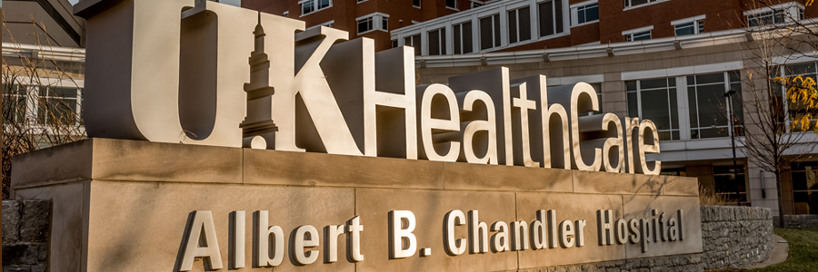 Sign for UK HealthCare Albert B. Chandler Hospital