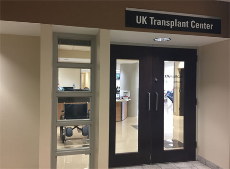 UK Transplant Center entrance