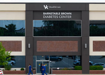 Barnstable Brown Diabetes Center entrance Barnstable Brown Diabetes Center entrance