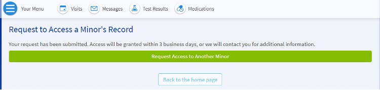Proxy request form, third step